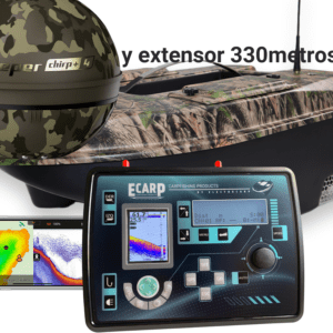 Barco Cebador CARPIO C3 camu 2 con Deeper CHIRP + 4