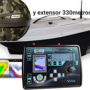Barco Cebador CARPIO C3 Blanco con Deeper CHIRP + 4